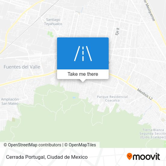 Mapa de Cerrada Portugal