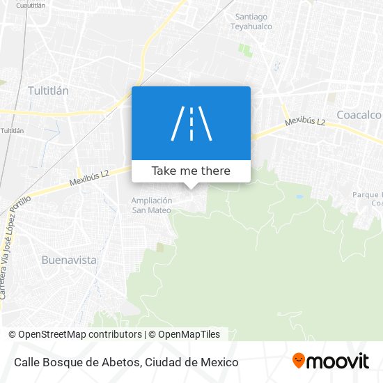 Mapa de Calle Bosque de Abetos