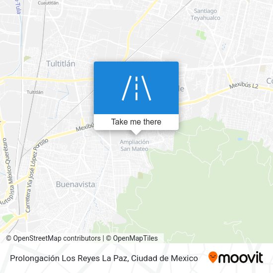 Mapa de Prolongación Los Reyes La Paz