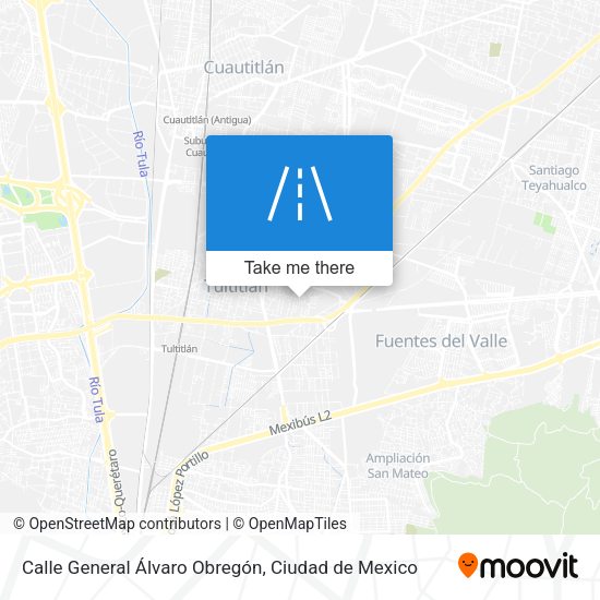 Calle General Álvaro Obregón map