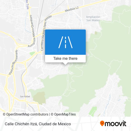 Calle Chichén Itzá map