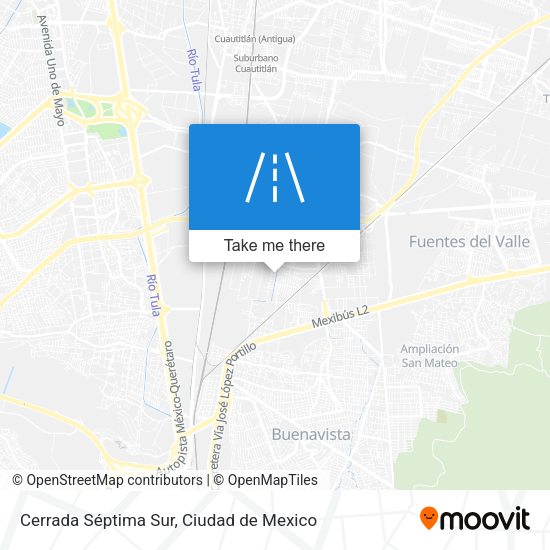 Mapa de Cerrada Séptima Sur