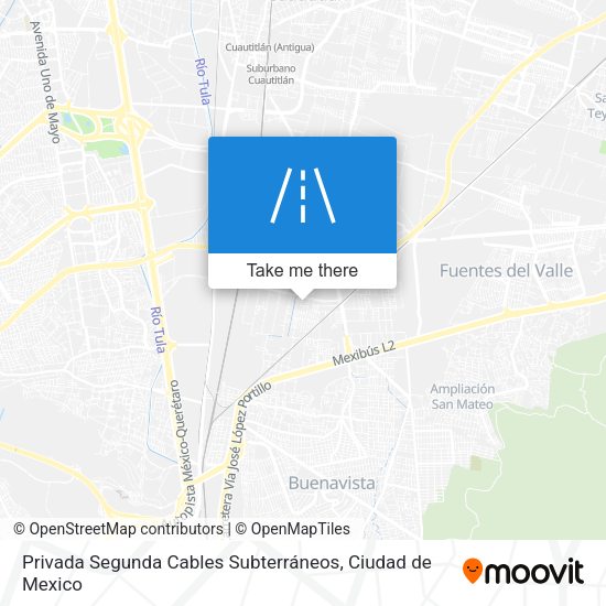 Mapa de Privada Segunda Cables Subterráneos