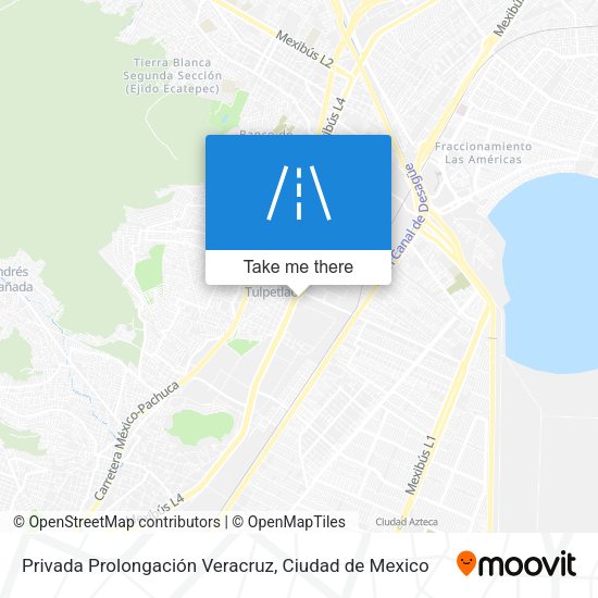 Privada Prolongación Veracruz map
