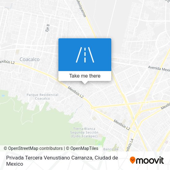 Mapa de Privada Tercera Venustiano Carranza