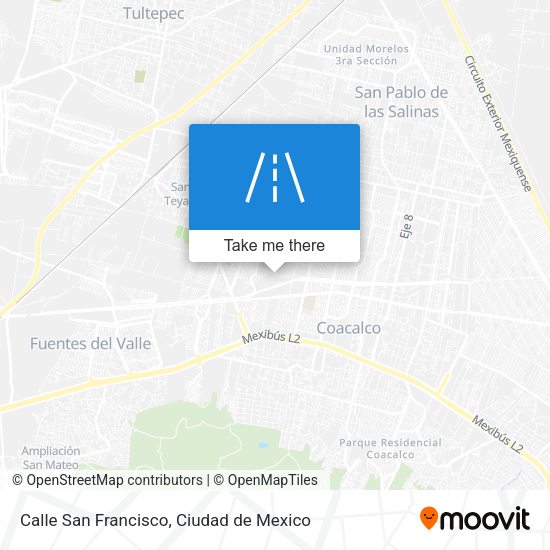 Calle San Francisco map