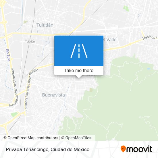 Privada Tenancingo map
