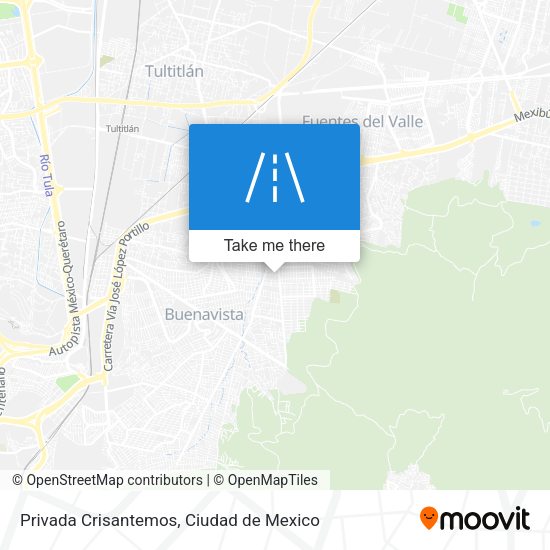 Privada Crisantemos map