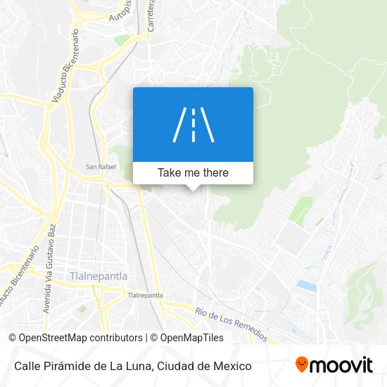 Mapa de Calle Pirámide de La Luna
