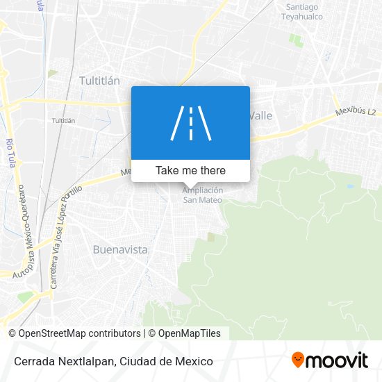 Cerrada Nextlalpan map