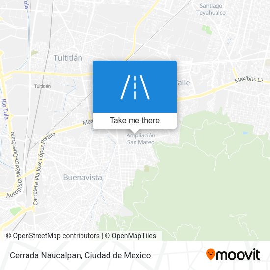 Cerrada Naucalpan map