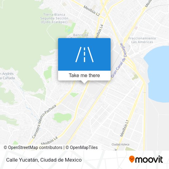 Calle Yucatán map
