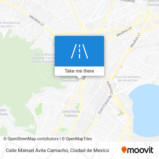 Calle Manuel Ávila Camacho map