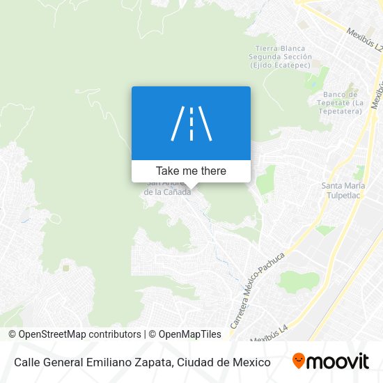 Mapa de Calle General Emiliano Zapata