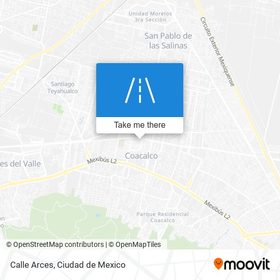 Calle Arces map