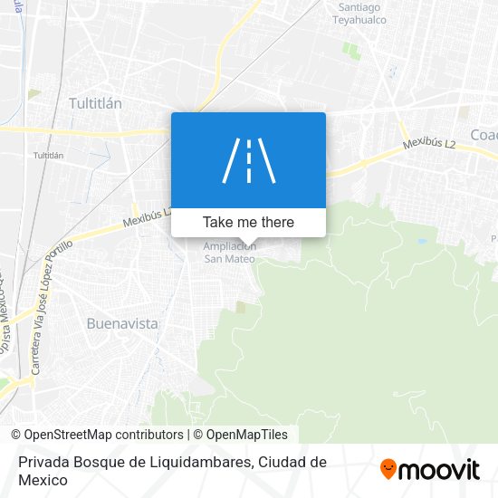Privada Bosque de Liquidambares map