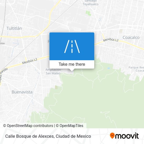 Calle Bosque de Alexces map