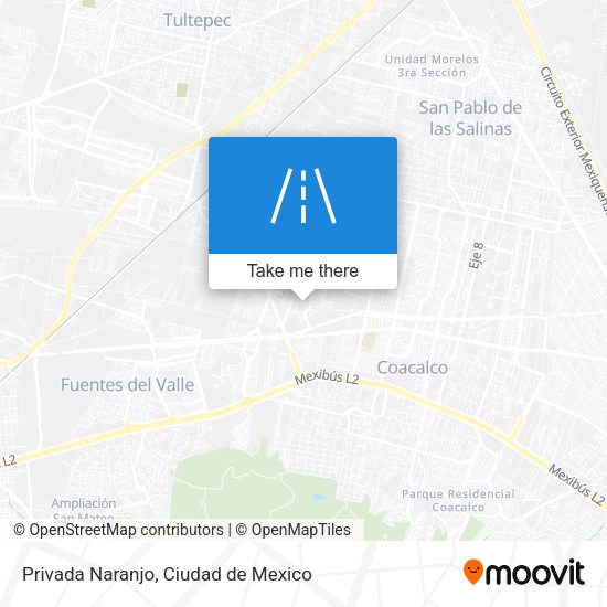 Mapa de Privada Naranjo