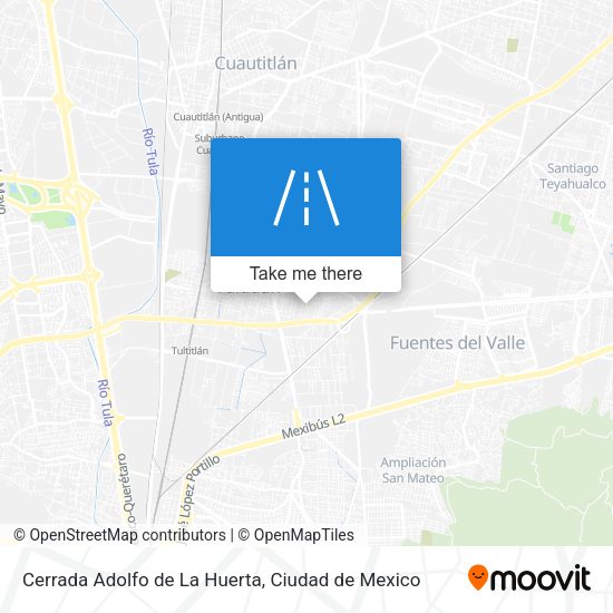 Mapa de Cerrada Adolfo de La Huerta