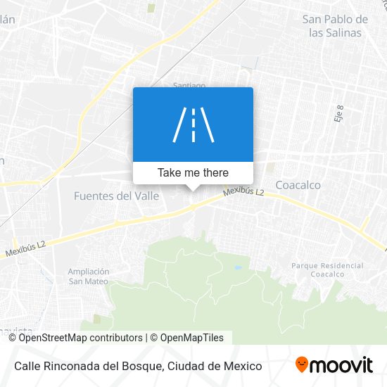 Mapa de Calle Rinconada del Bosque