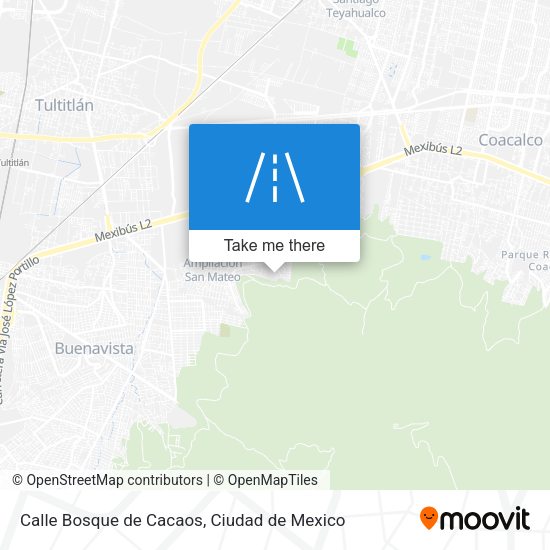 Mapa de Calle Bosque de Cacaos