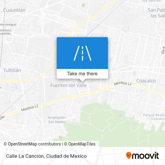 Mapa de Calle La Canción