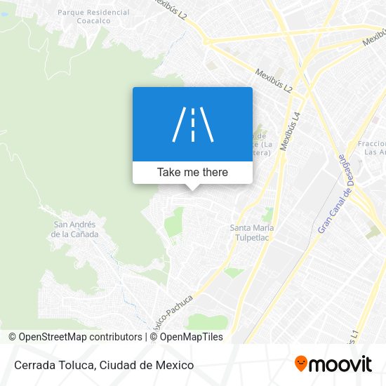 Cerrada Toluca map