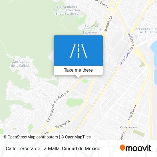 Mapa de Calle Tercera de La Malla