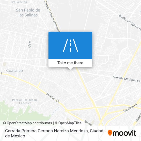 Cerrada Primera Cerrada Narcizo Mendoza map