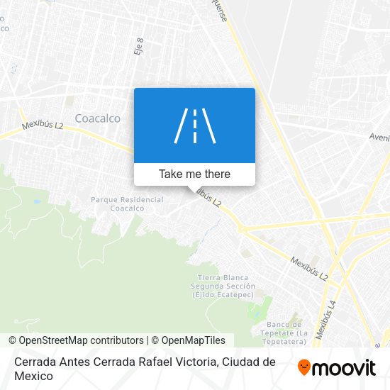 Cerrada Antes Cerrada Rafael Victoria map