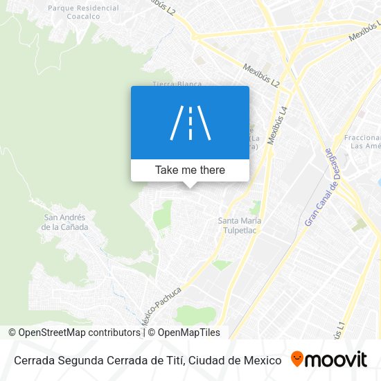 Cerrada Segunda Cerrada de Tití map