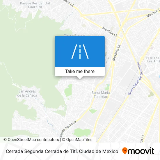 Cerrada Segunda Cerrada de Tití map