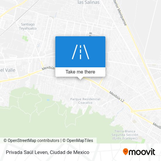 Privada Saúl Leven map