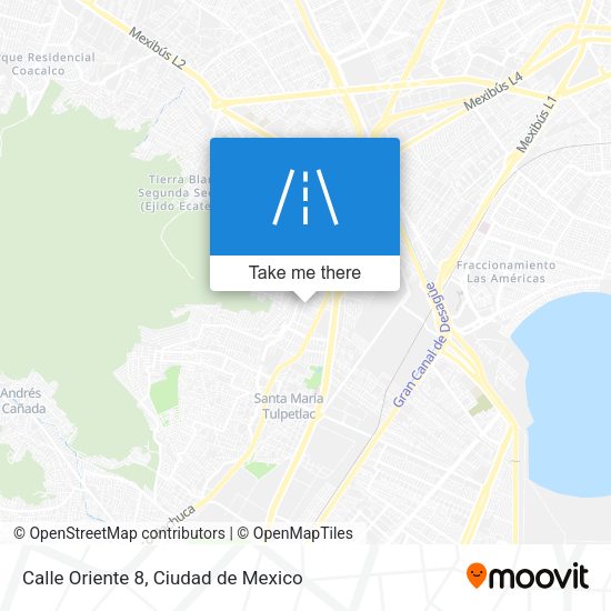 Calle Oriente 8 map
