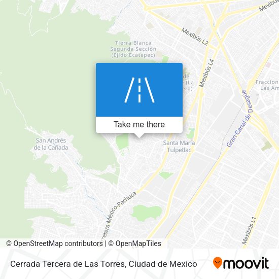 Cerrada Tercera de Las Torres map