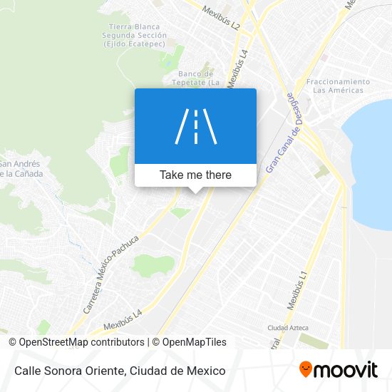 Calle Sonora Oriente map