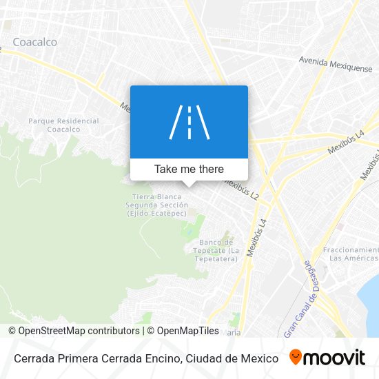 Cerrada Primera Cerrada Encino map