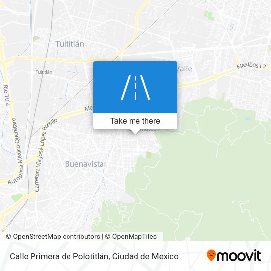 Mapa de Calle Primera de Polotitlán