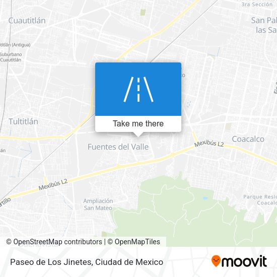 Paseo de Los Jinetes map