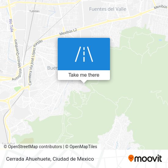 Cerrada Ahuehuete map
