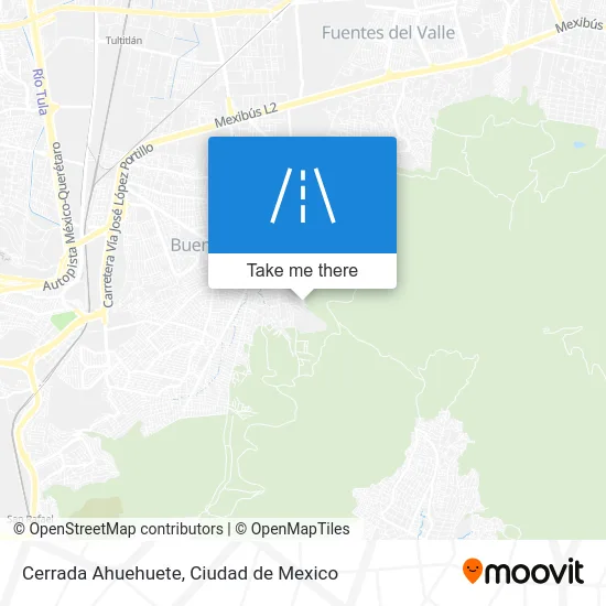 Cerrada Ahuehuete map