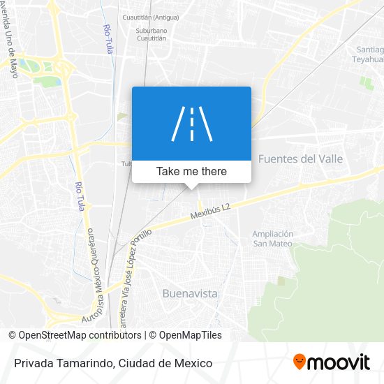 Privada Tamarindo map