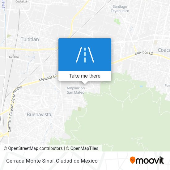 Cerrada Monte Sinaí map