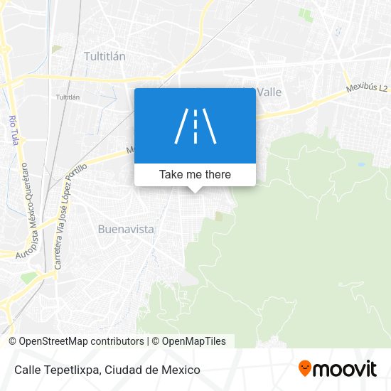 Calle Tepetlixpa map