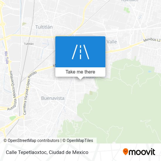 Calle Tepetlaoxtoc map