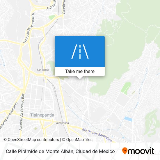 Calle Pirámide de Monte Albán map