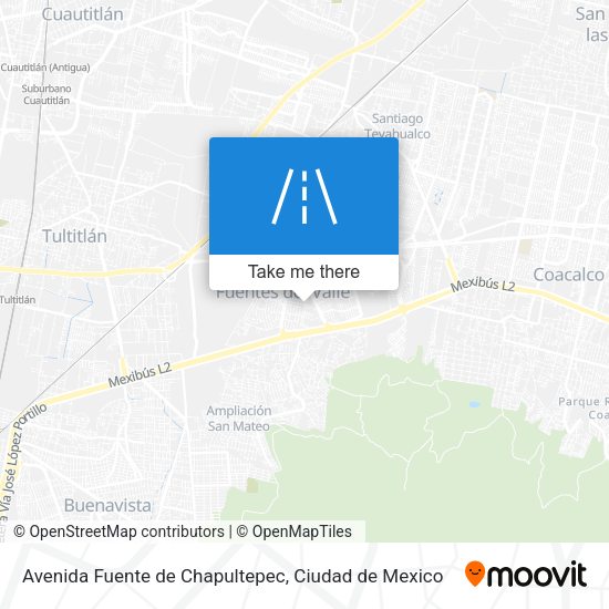 Avenida Fuente de Chapultepec map