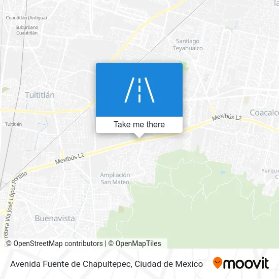 Avenida Fuente de Chapultepec map