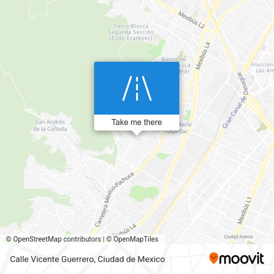 Mapa de Calle Vicente Guerrero