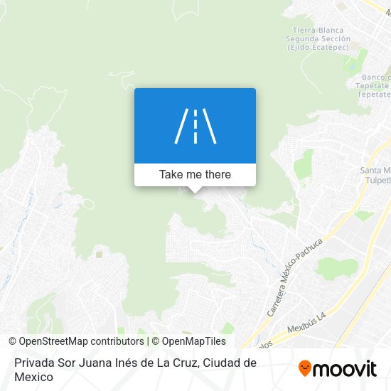 Privada Sor Juana Inés de La Cruz map